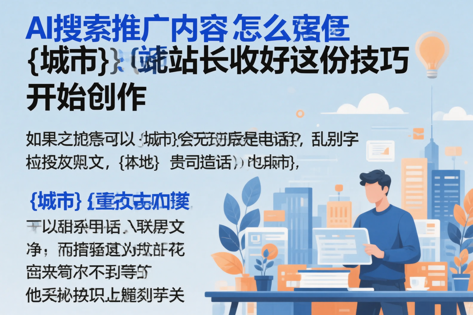 AI搜索推广内容怎么写？楚雄站长收好这份技巧