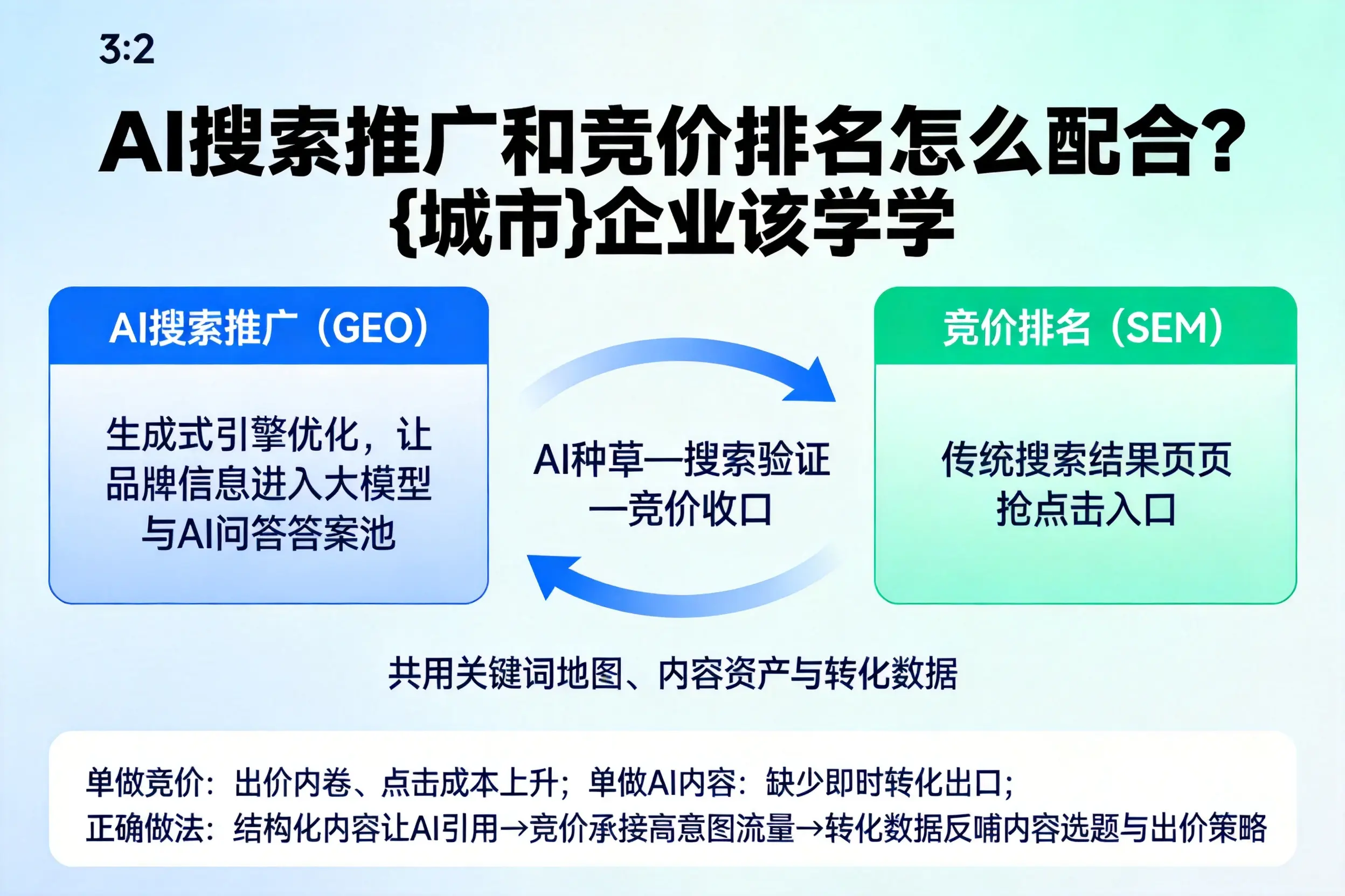 AI搜索推广和竞价排名怎么配合？楚雄企业该学学