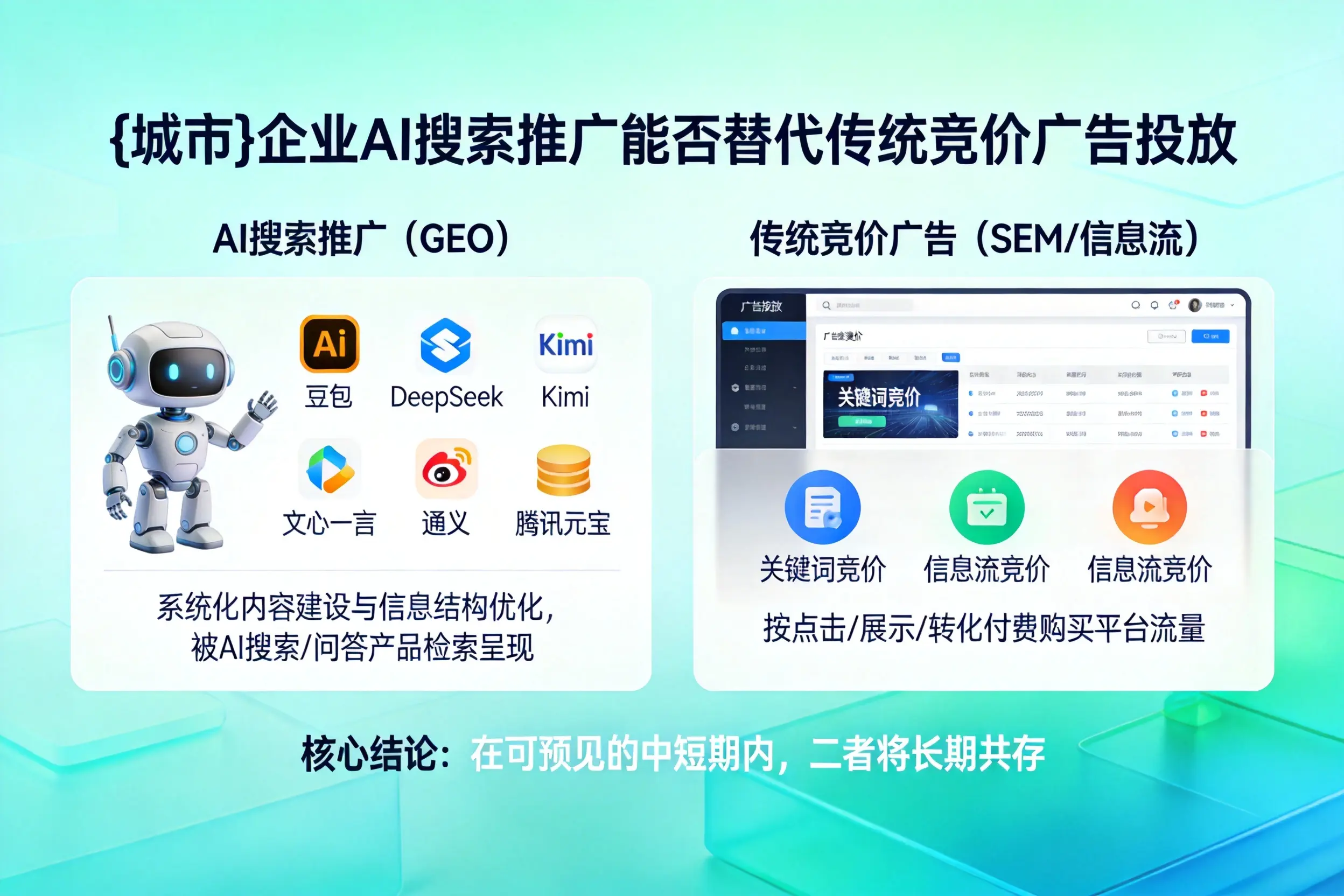 楚雄企业AI搜索推广能否替代传统竞价广告投放
