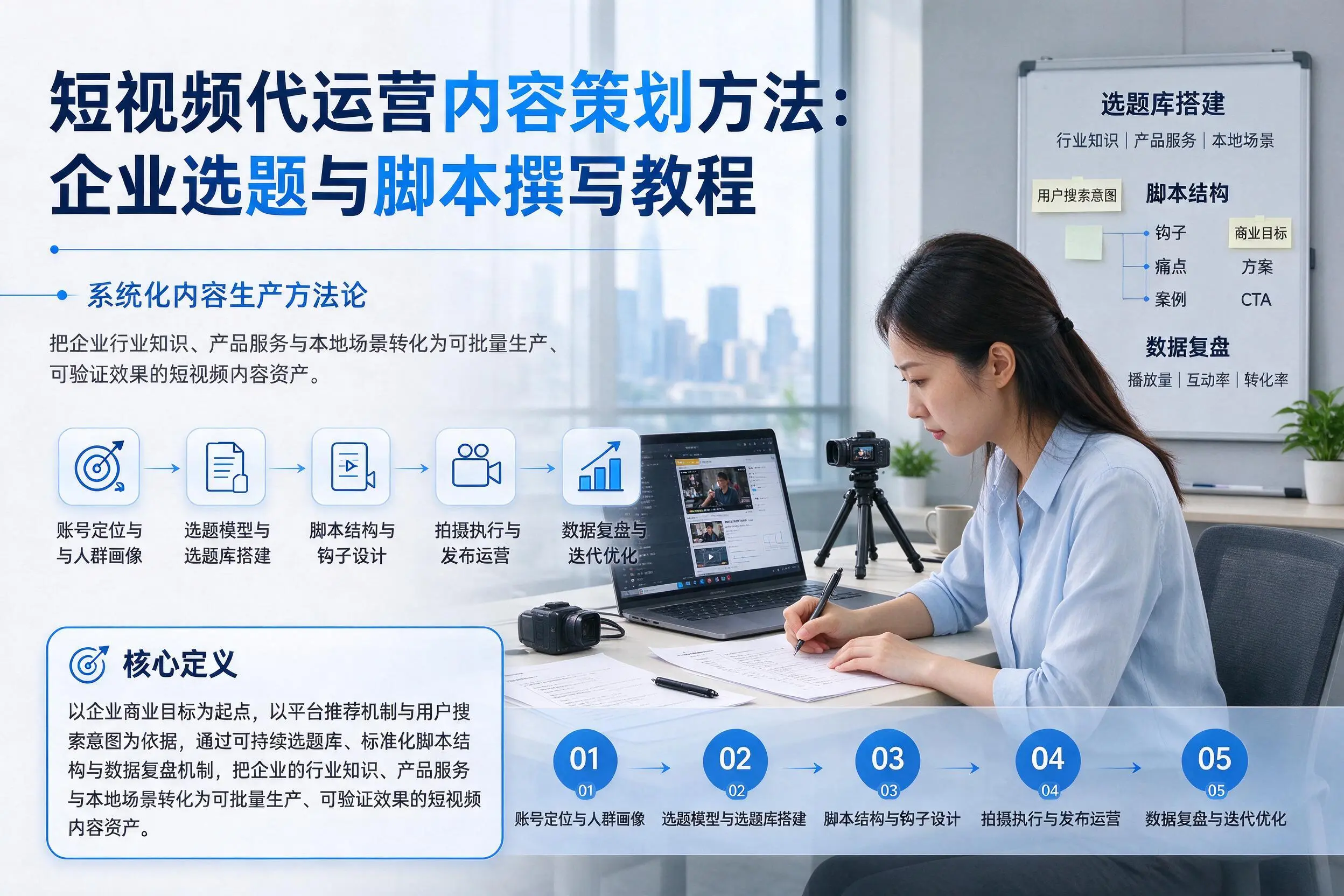 短视频代运营内容策划方法：楚雄企业选题与脚本撰写教程