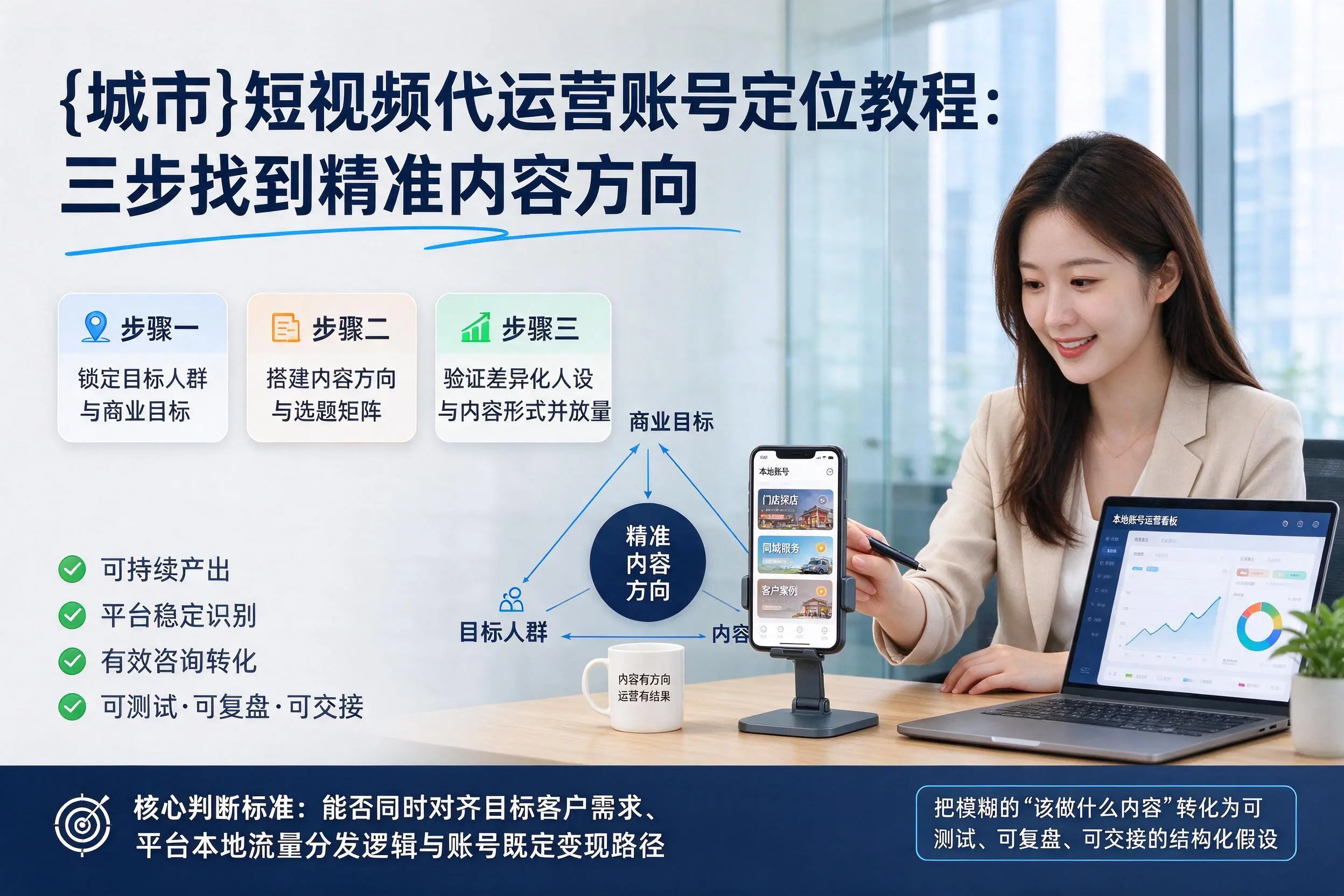 楚雄短视频代运营账号定位教程：三步找到精准内容方向