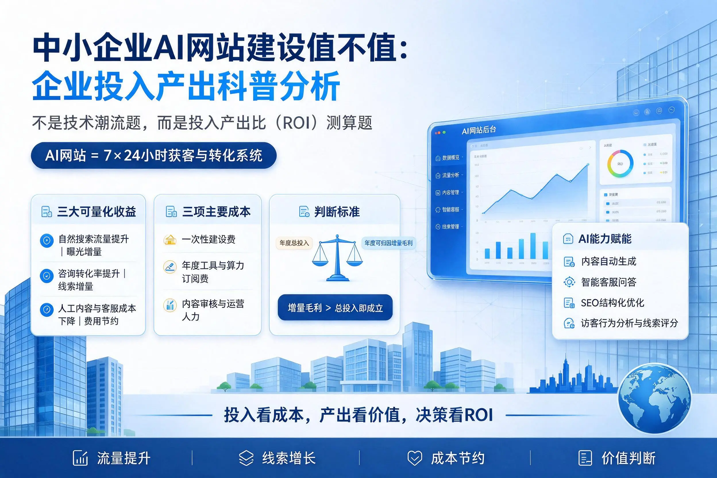 中小企业AI网站建设值不值：楚雄企业投入产出科普分析