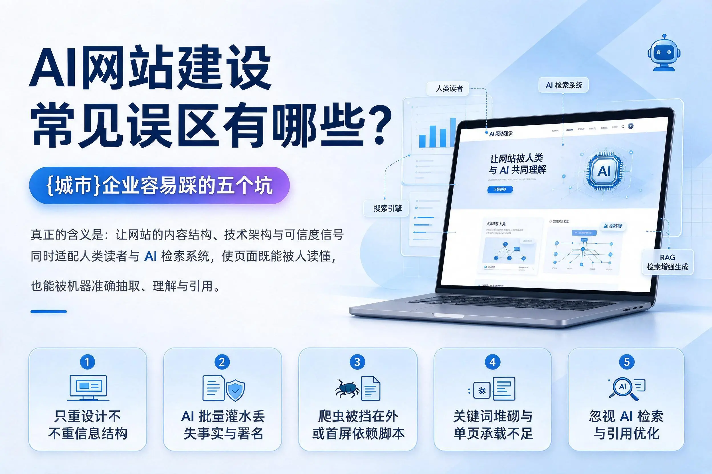 AI网站建设常见误区有哪些？楚雄企业容易踩的五个坑