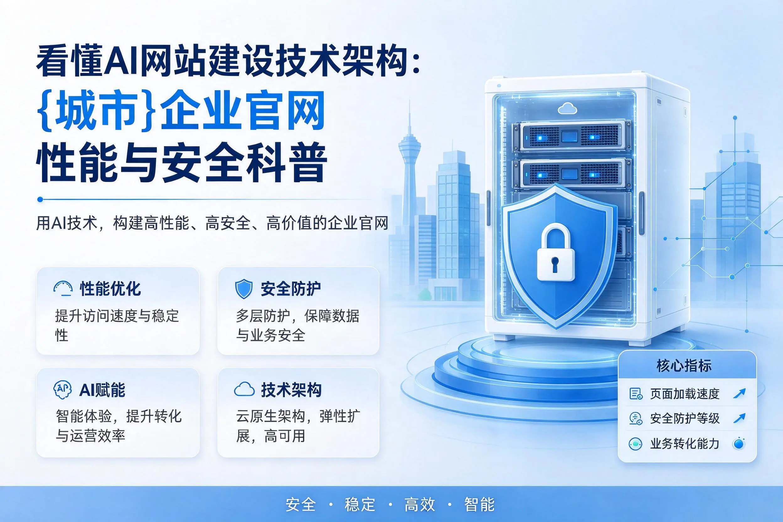 看懂AI网站建设技术架构：楚雄企业官网性能与安全科普