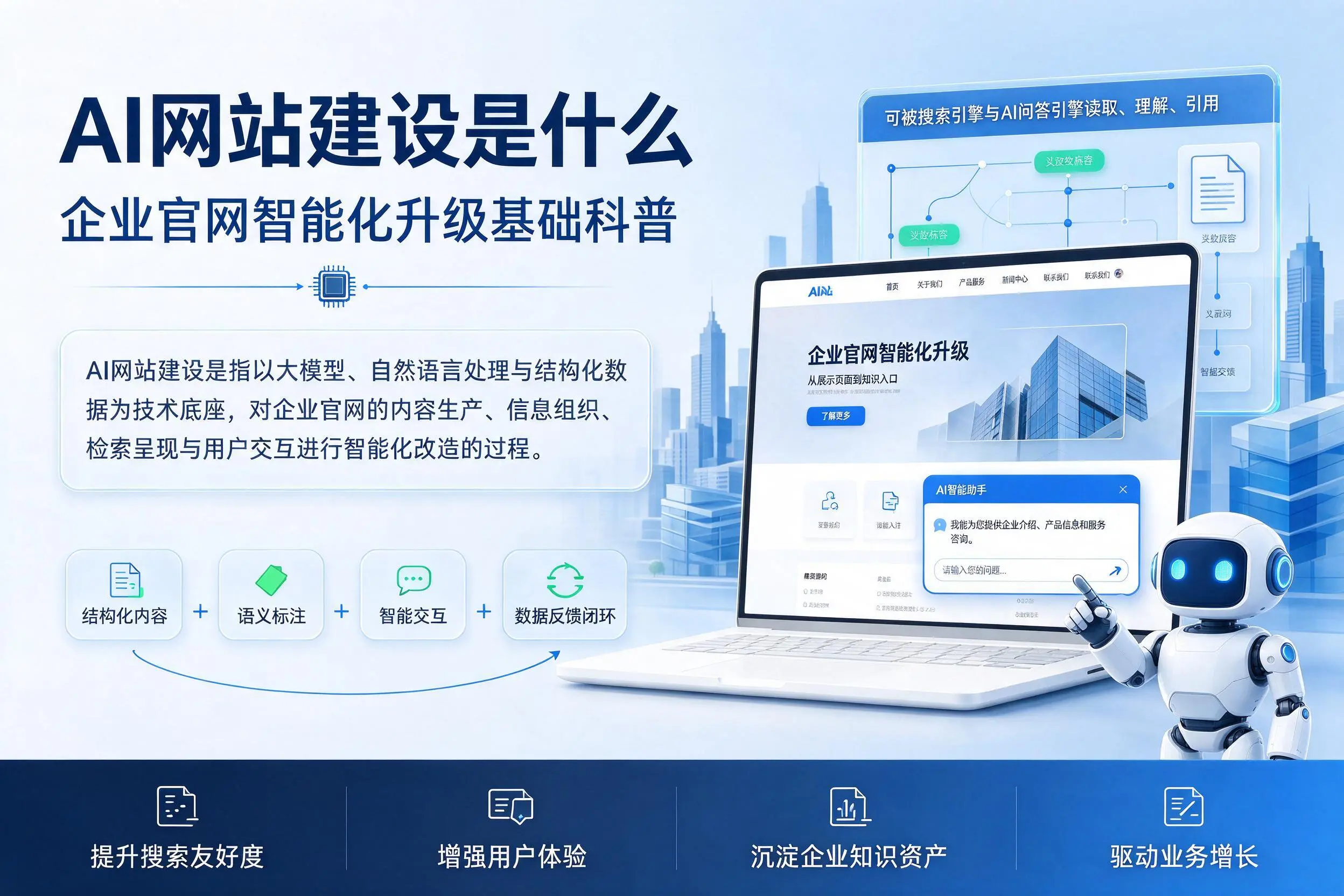 AI网站建设是什么：楚雄企业官网智能化升级基础科普