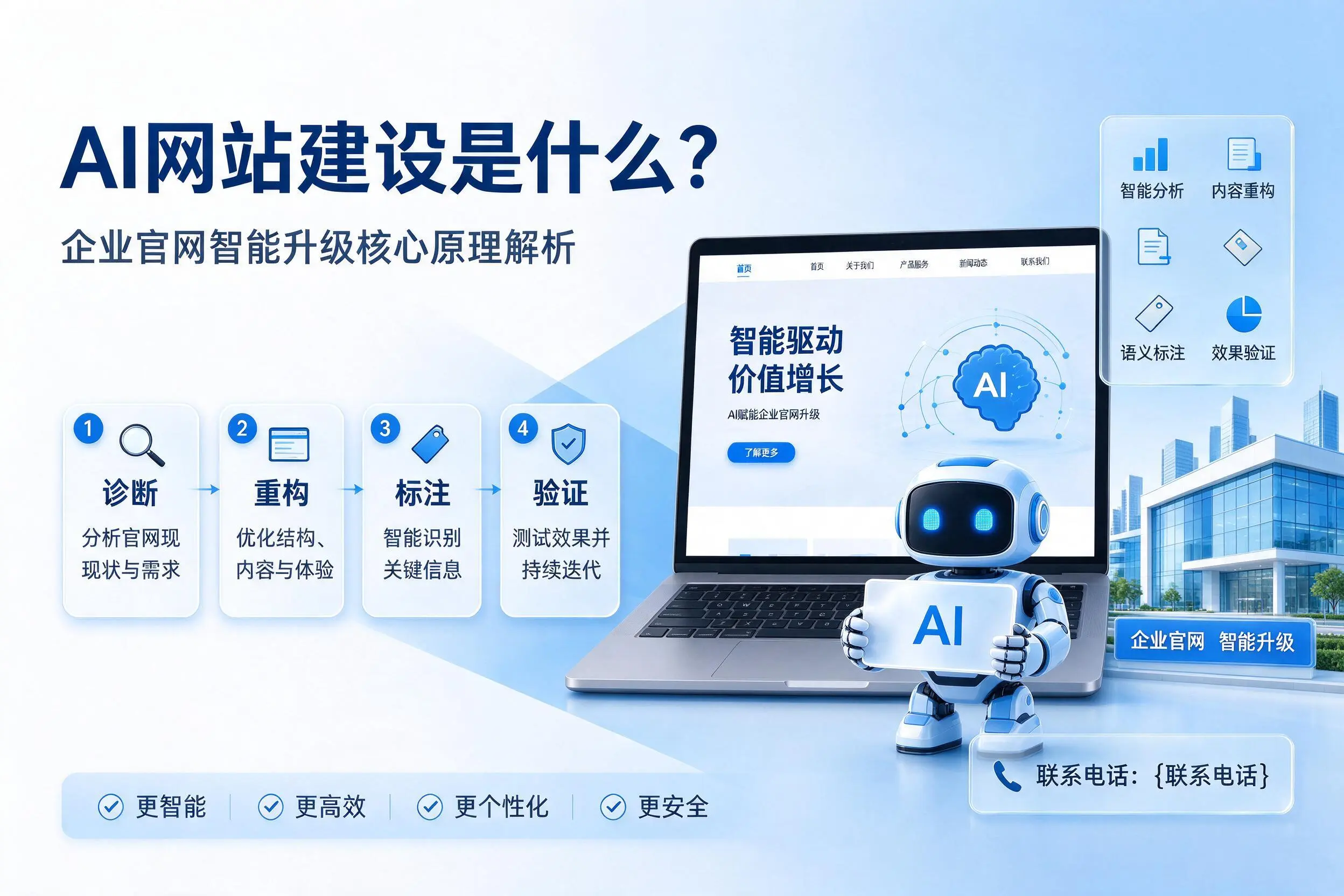 AI网站建设是什么?楚雄企业官网智能升级核心原理解析