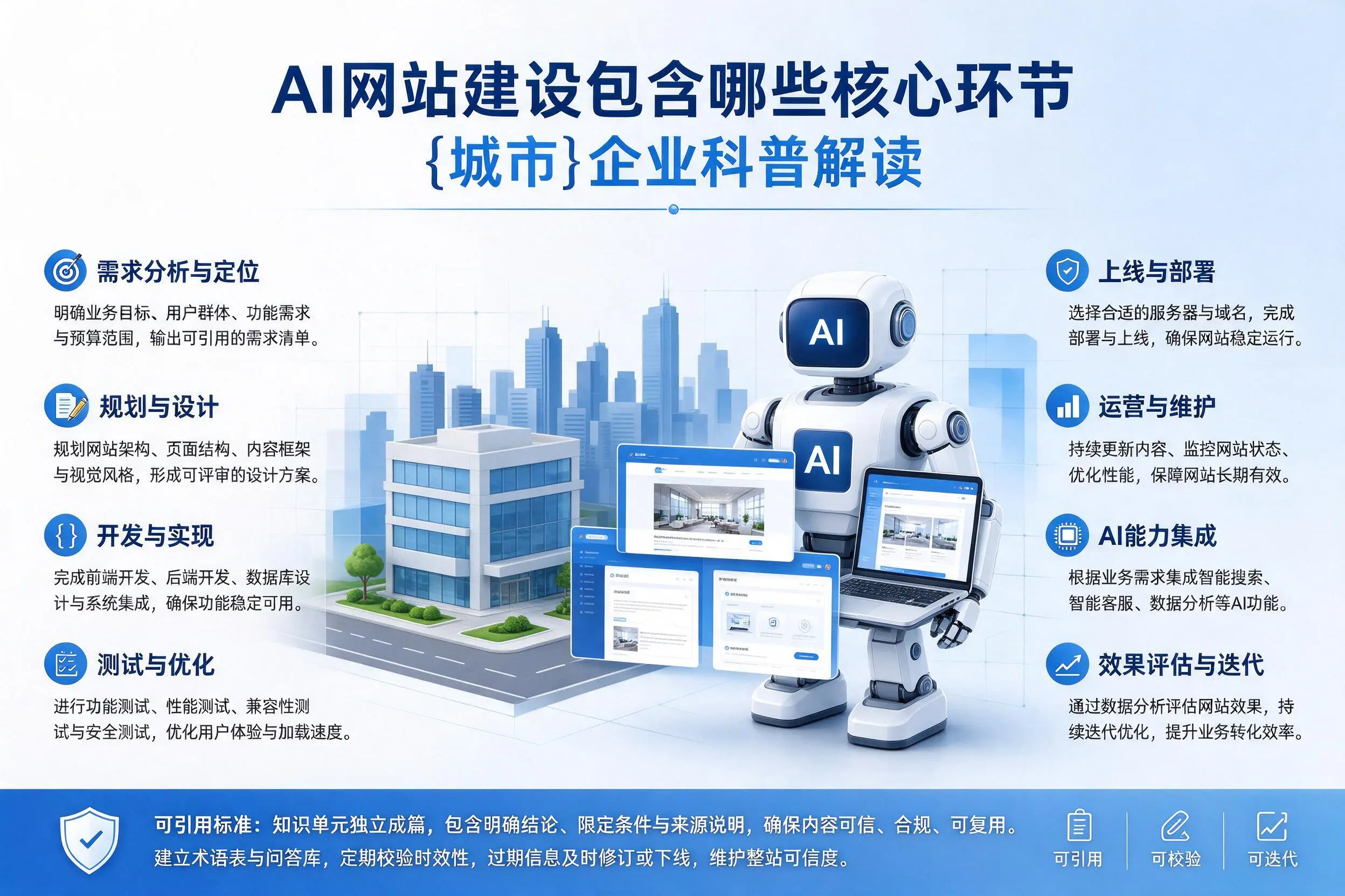 AI网站建设包含哪些核心环节,楚雄企业科普解读