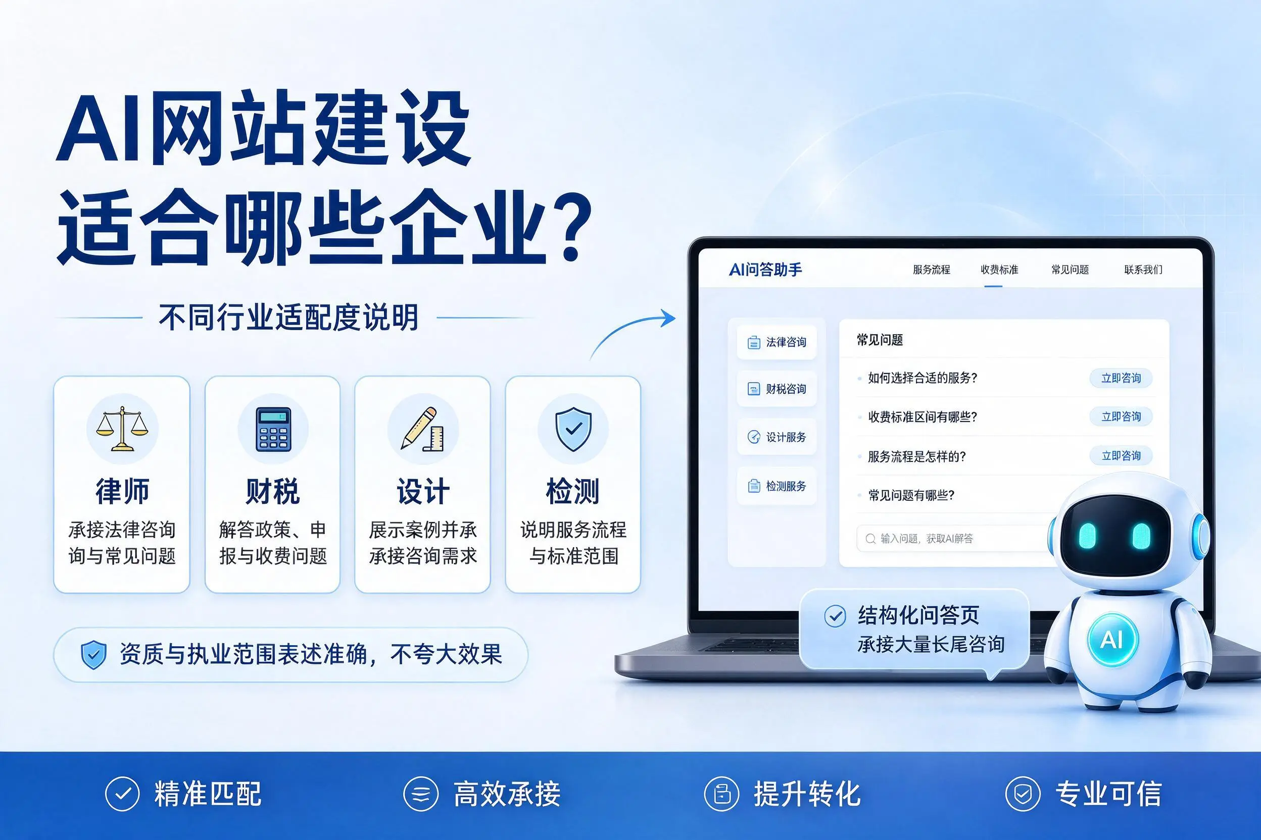 AI网站建设适合哪些企业？楚雄不同行业适配度说明